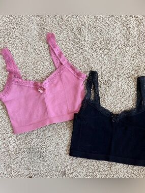 Out From Under Lace Trim Bralette Duo